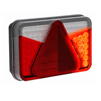 ASPÖCK MULTILED V galinis žibintas su bajoneto jungtimi, 8 kontaktų, 6 funkcijos, dešinėje