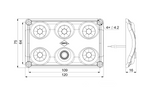HORPOL LWD2153/CZ LED 900lm juodas automobilio salono žibintas su jungikliu