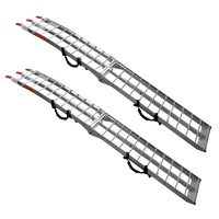 UNITRAILER ALR002 sulankstomos rampos, aliuminio rampos priekaboms, 221 cm, 680 kg, su diržu, 2 vnt. komplektas