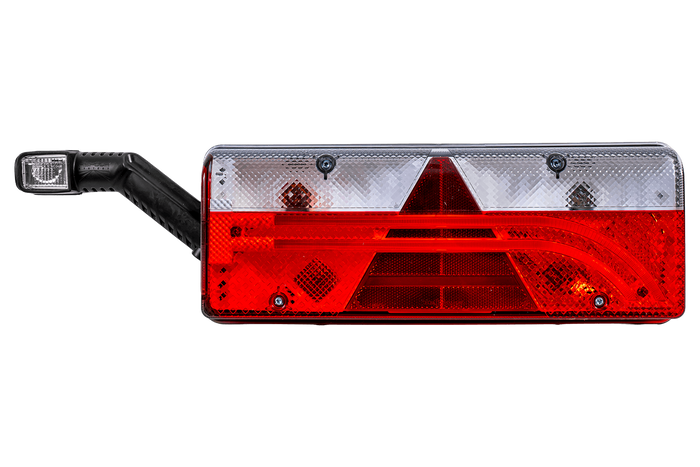 ASPÖCK EUROPOINT III LED galinis žibintas su bajoneto jungtimi, 7 kontaktų, ASS2, su garso signalu, 7 funkcijos, kairėje