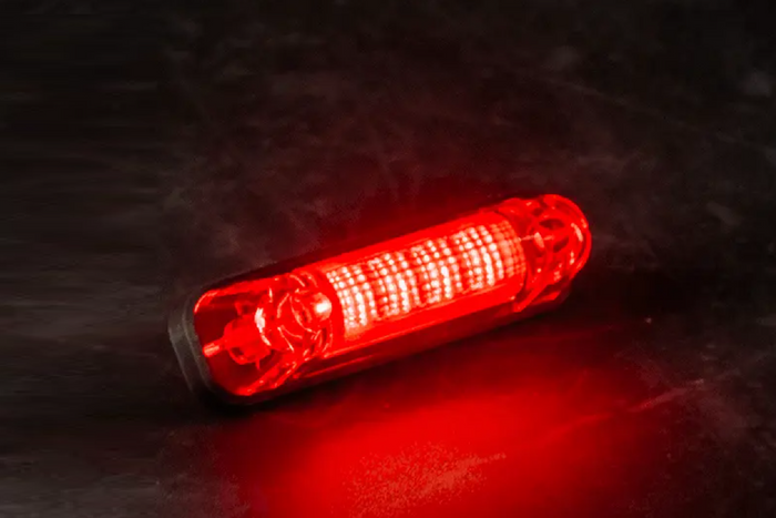 FRISTOM FT-081 LED gabaritinis žibintas, raudonas, universalus