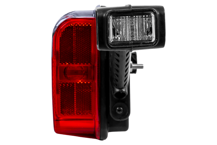 ASPÖCK EUROPOINT III LED galiniai žibintai su bajoneto jungtimi, 7 kontaktų, ASS2, su garso signalu, 7 funkcijos, kairė ir dešinė.