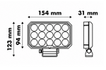 LED darbo žibintas su reflektoriumi LAYTZ LY7303 60xLED 6000lm stačiakampis