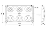 HORPOL LWD2154 LED 990lm automobilio salono žibintas